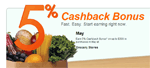 Discover Card 5% Rebate on Groceries