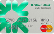 Citizens Bank Cash Back Plus World MasterCard